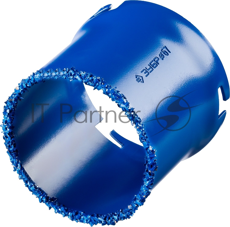 Кольцевая коронка ЗУБР Профессионал c карбид-вольфрамовым нанесением, 67 мм, высота 55 мм