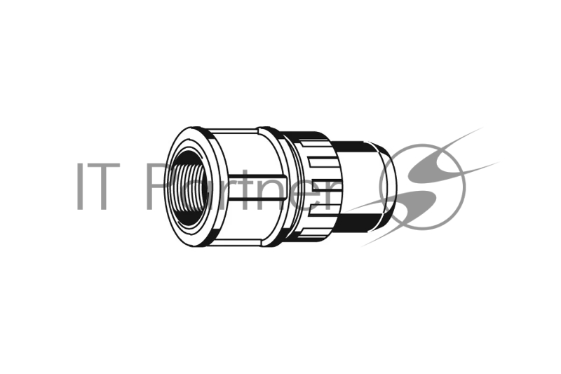Муфта ЗУБР ШиреФит соединительная, штуцер с гайкой - внутренняя резьба, 16мм-1/2