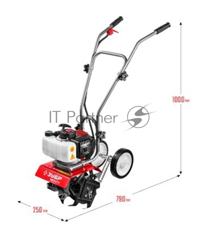 Культиватор ЗУБР МКЛ-100 бензиновый 52 см3