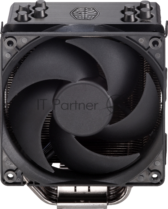 Кулер Cooler Master Hyper 212 Black Edition with 1700 (150W, 4-pin, 158.8mm, tower, Al/Cu, fans: 1x120mm/42CFM/26dBA/2000rpm, 2066/2011-v3/2011/1700/1366/12