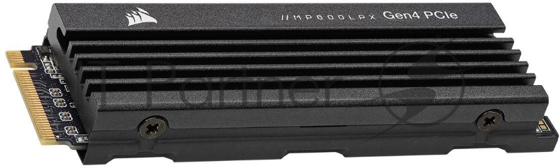 Накопитель CORSAIR SSD MP600 Pro LPX, 500GB, M.2(22x80mm), NVMe 1.4, PCIe 4.0 x4, 3D TLC, R/W 7100/3700MB/s, IOPs 435 000/615 000, TBW 350, DWPD 0.38, with Heat Spreader (5 лет)