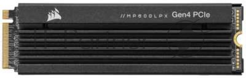 Накопитель CORSAIR SSD MP600 Pro LPX, 2000GB, M.2(22x80mm), NVMe 1.4, PCIe 4.0 x4, 3D TLC, R/W 7100/6800MB/s, IOPs 1 000 000/1 200 000, TBW 1400, DWPD 0.38, with Heat Spreader (5 лет)