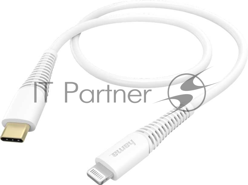 Кабель Hama 00183309 Lightning USB Type-C (m) 1.5м белый