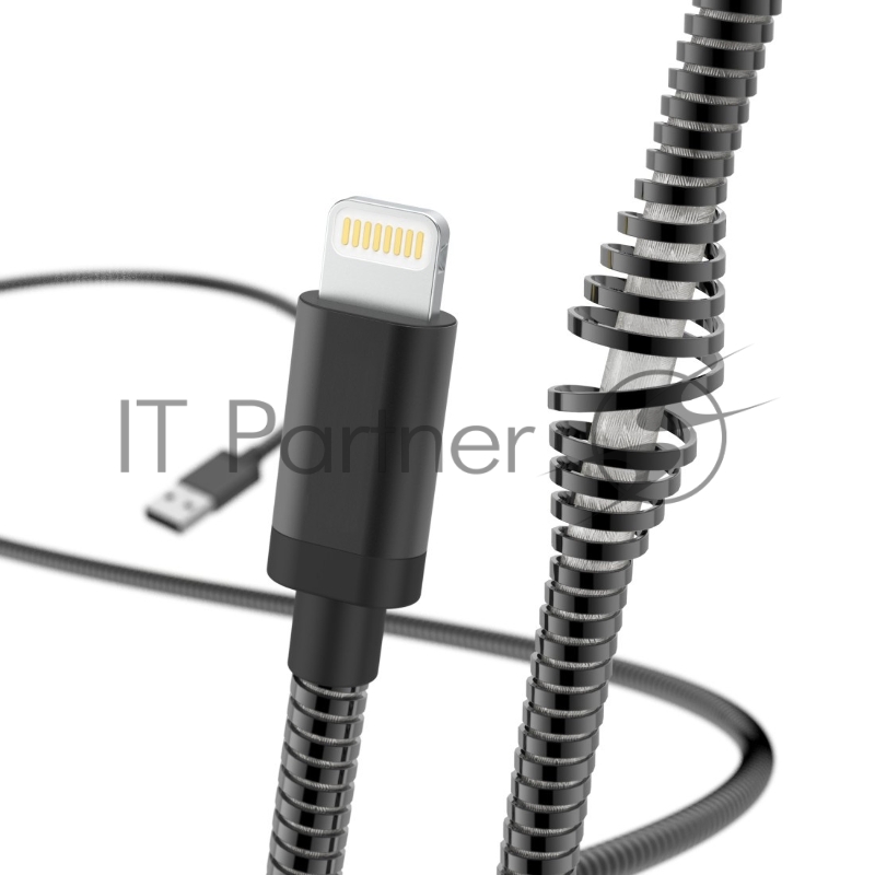 Кабель Hama 00183339 Lightning USB 2.0 (m) 1.5м черный