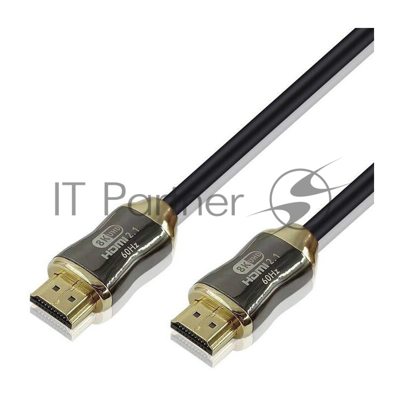 Кабель HDMI 19M/M,ver. 2.1, 8K@60 Hz 1.5m метал разъемы, нейлоновая оплетка Telecom <TCG300-1.5M>