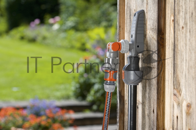 Соединитель Gardena 08254-20.000.00 Д.вх.1/2 Д.вых.3/4 серый/черный