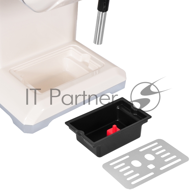 Кофеварка эспрессо Hyundai HEM-5300 850Вт бежевый/серебристый