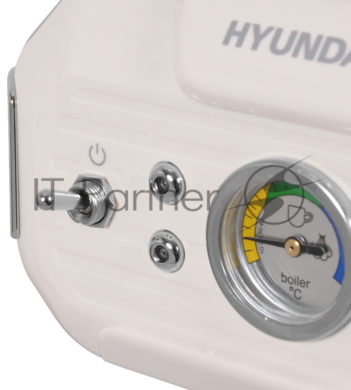 Кофеварка эспрессо Hyundai HEM-5300 850Вт бежевый/серебристый