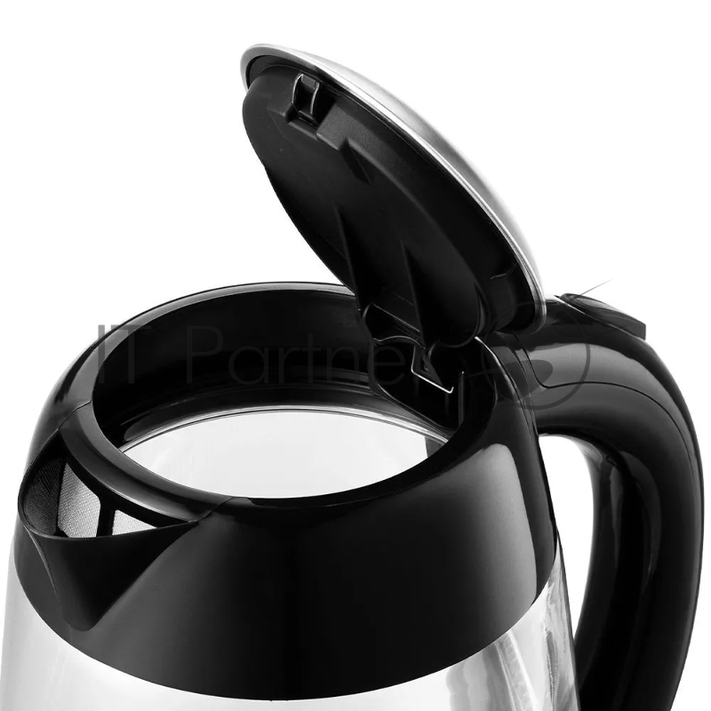 Чайник электрический Kitfort КТ-6125 1.7л. 2200Вт черный (корпус: стекло)