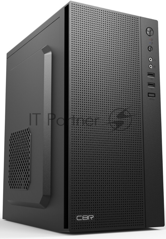 Корпус CBR PCC-MATX-MX08-WPSU mATX Minitower MX08, без БП, 2*USB 2.0, HD Audio+Mic, Black