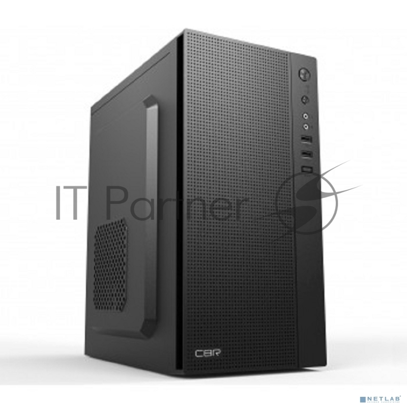 Корпус CBR PCC-MATX-MX08-WPSU mATX Minitower MX08, без БП, 2*USB 2.0, HD Audio+Mic, Black
