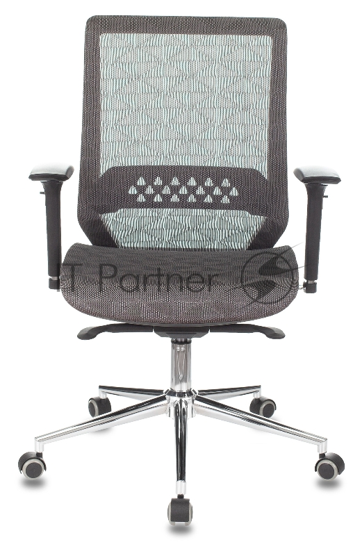 Кресло Бюрократ Sirius серый KF-4 сетка крестовина металл хром