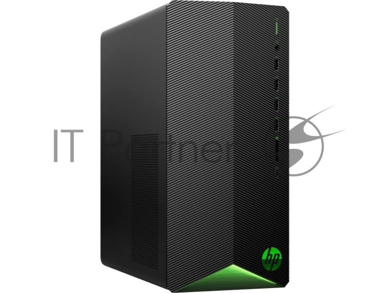 ПК HP Pavilion Gaming TG01-2081ur MT, Ryzen 5-5600G, 8GB (1x8GB) 3200 DDR4, SSD 512GB, AMD Radeon RX 6600XT 8GB, noDVD, no kbd & no mouse, Black with Green LED, FreeDOS, 1Y Wty