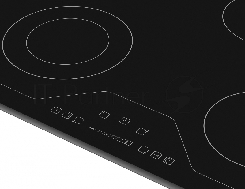 Встраиваемая электрическая варочная панель Vestel,HiLight,2 x 145 мм 1200 Вт,1 x 180 мм двойная 700 Вт/1700 Вт,1 x овальная 1000 Вт/1800 Вт, Таймер,Сенсорное управление-слайдер, индикатор остаточного тепла,блокировка от детей, блокировка управления,