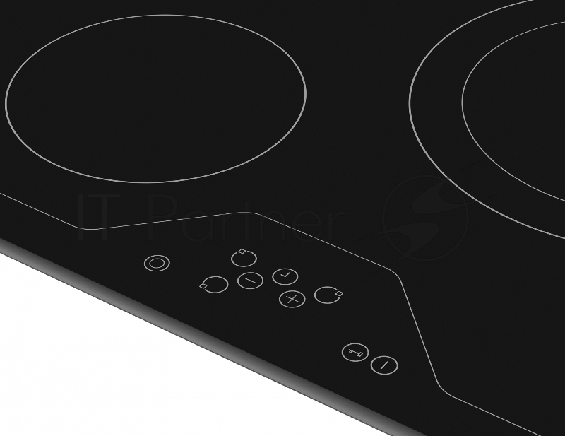 Встраиваемая электрическая варочная панель Vestel,Электрическая варочная поверхность HiLight,1 x 145 мм 1200 Вт,1 x 180 мм 1700 Вт,1 x 290 мм двойная 1800 Вт/2700 Вт,Таймер,Сенсорное управление, индикатор остаточного тепла,