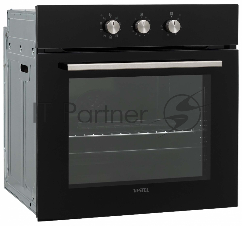 Встраиваемый духовой шкаф Vestel (9 режимов). Объем 65 л. Механическое управление. Таймер отключения. 5 уровней для противеней. Легкосъемные направляющие для противиней. Внутреннее покрытие легкоочищающаяся эмаль серого цвета. 1 противень+1 решетка.