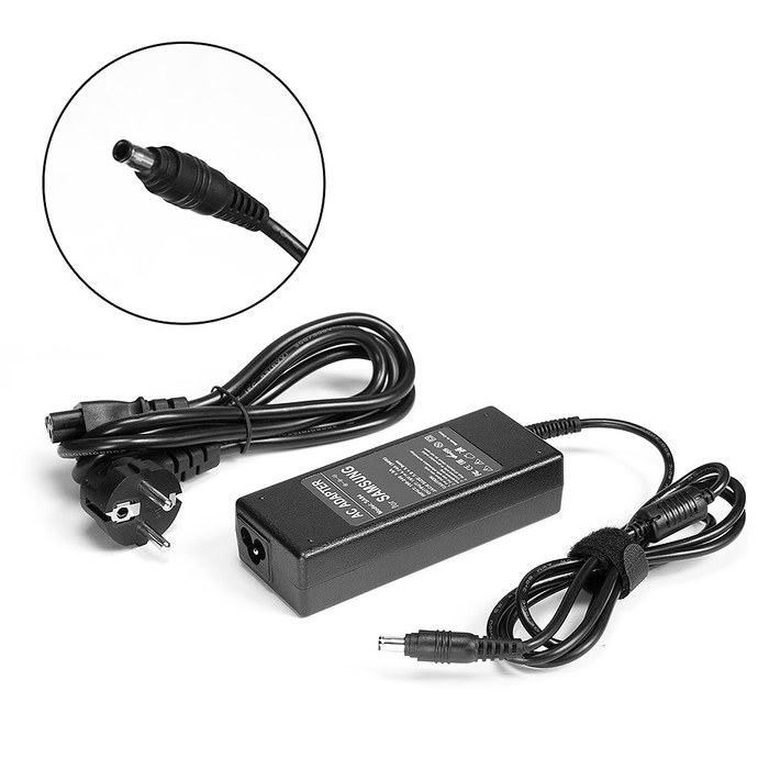 Блок питания для ноутбука Samsung NP-Q210, Q35, R45, R505 Series. 19V 4.74A (5.0x3.0 mm) 90W AD-9019, AD-9019S