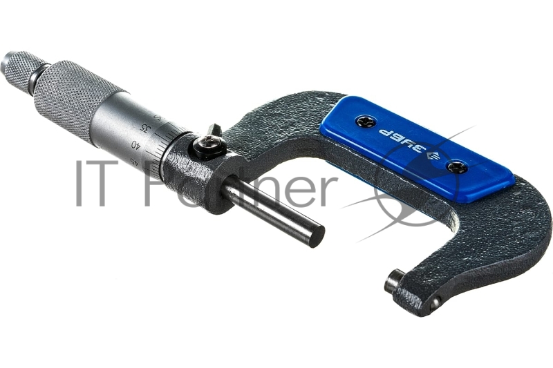 Микрометр ЗУБР Профессионал гладкий механический, МК 50, диапазон 25-50мм, шаг измерения 0,01мм