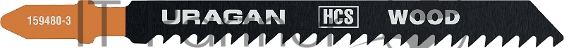Полотна URAGAN, T111C, HCS, по дереву, ДВП, ДСП, T-хвост., шаг 3мм, 100/75мм, 2шт