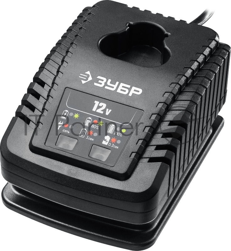 Зарядное устройство ЗУБР 12В, 2А, тип T7, для Li-Ion АКБ, Профессионал. RT7-12-2