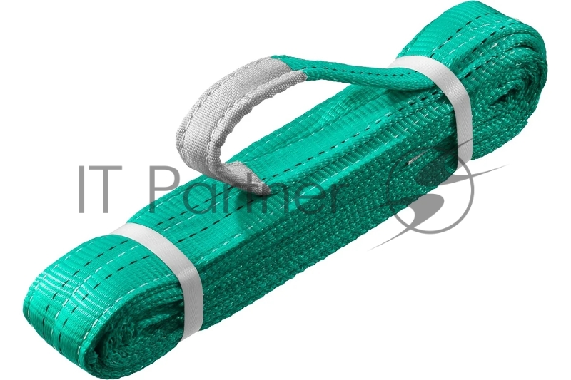 Текстильный петлевой строп ЗУБР СТП-2/4, зеленый, г/п 2 т, длина 4 м