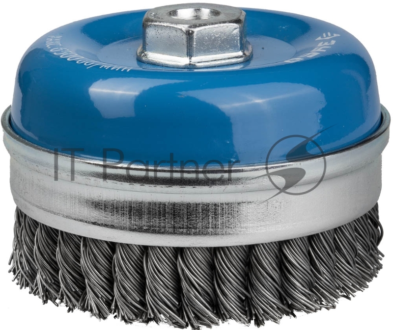 Щетка чашечная ЗУБР ЭКСПЕРТ. усиленная для УШМ, плетеные пучки стальной проволоки 0,8мм, 100ммхМ14