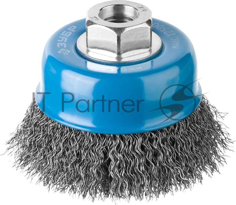 Щетка чашечная ЗУБР Профессионал. для УШМ, витая стальная проволока 0,3мм, 75ммхМ14