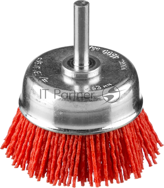 Щетка чашечная ЗУБР Профессионал. для дрели, нейлоновая проволока с абразивным покрытием, 63мм