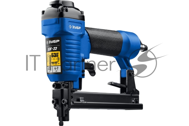 Степлер (скобозабиватель) ЗУБР 53F/22 пневматический для скоб тип 53F (10-22 мм)