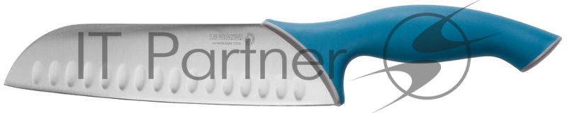 Нож LEGIONER ITALICA Сантоку, эргономичная рукоятка, лезвие из нержавеющей стали, 190мм