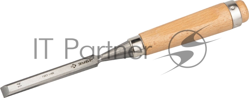 Стамеска-долото ЗУБР Классик с деревянной рукояткой, 14мм