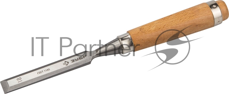 Стамеска-долото ЗУБР Классик с деревянной рукояткой, 18мм