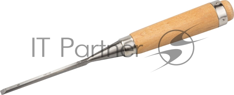 Стамеска-долото ЗУБР Классик с деревянной рукояткой, 6мм