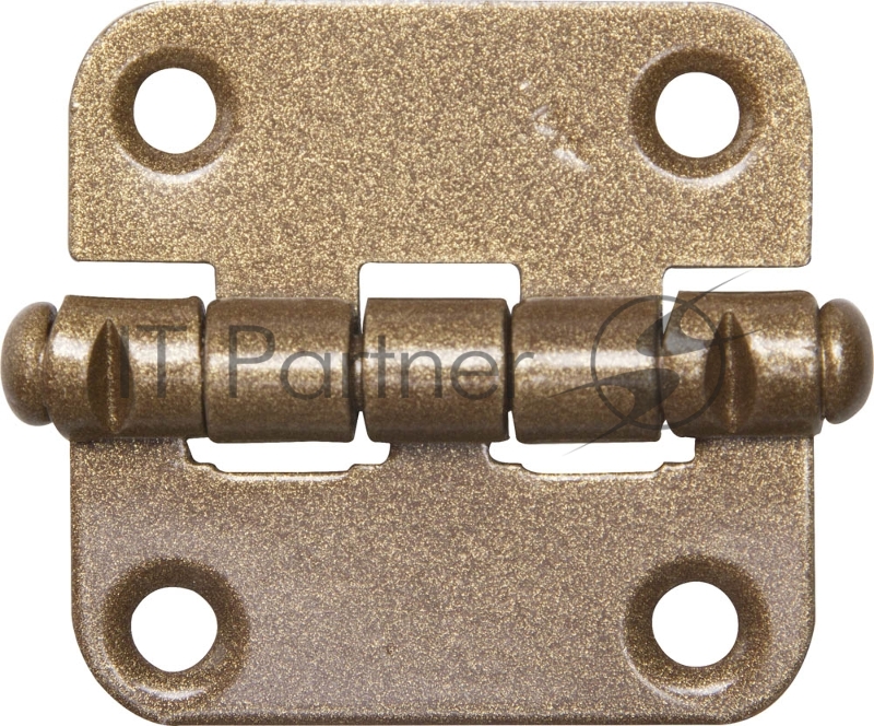 Петля накладная стальная ПН-40, цвет бронзовый металлик, универсальная, 40мм