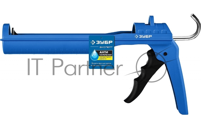 Лёгкий полукорпусной пистолет ЗУБР для герметика Эксперт, 310 мл, серия Профессионал