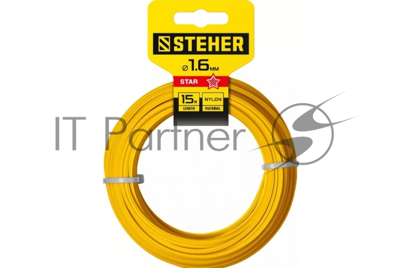 Леска для триммера ЗВЕЗДА 1.6 мм 15 м STEHER