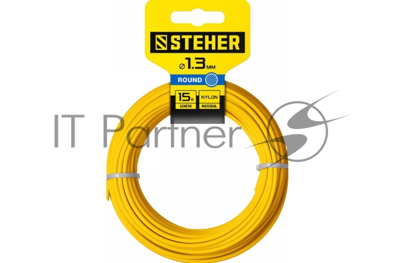 Леска для триммера КРУГ 1.3 мм 15 м STEHER