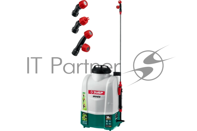 Опрыскиватель ЗУБР 10 л Бак, без АКБ, аккумуляторный, Li-Ion 18В