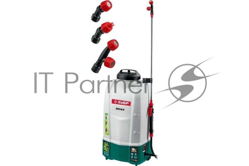 Опрыскиватель ЗУБР 15 л бак, без АКБ, аккумуляторный, Li-Ion 18В