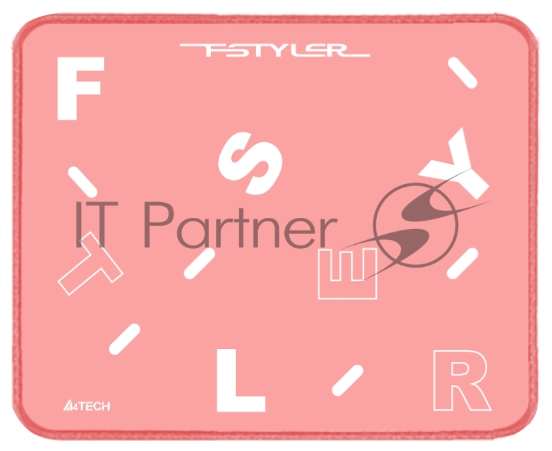Коврик для мыши A4Tech FStyler FP25 розовый/белый 250x200x2мм