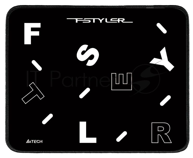Коврик для мыши A4Tech FStyler FP25 черный/белый 250x200x2мм
