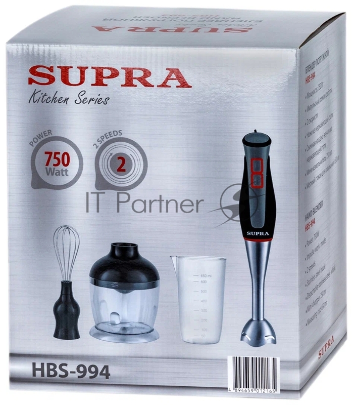 Блендер погружной Supra HBS-994 750Вт черный