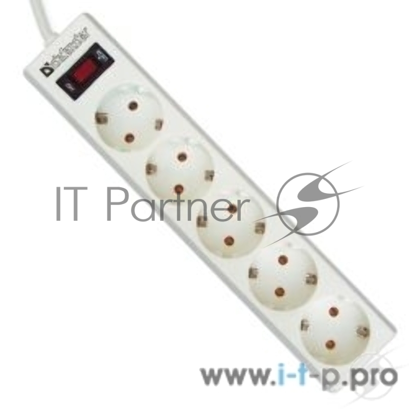 Сетевой фильтр Defender Фильтр ES, 1.8м, 5 розеток белый 99481