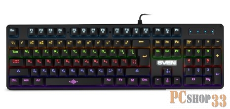 Механическая игровая клавиатура SVEN KB-G9100 (104кл., 12 Fn функций, подсветка)