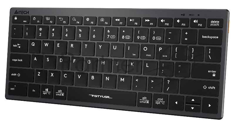 Клавиатура A4Tech Fstyler FBX51C серый USB беспроводная BT/Radio slim Multimedia