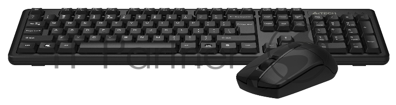 Клавиатура + мышь A4Tech 3330N клав:черный мышь:черный USB беспроводная Multimedia