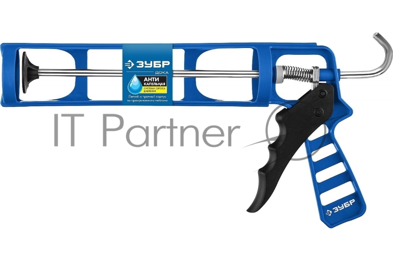 Пистолет для герметика ЗУБР скелетный ДОКА, антикапельная система, 310 мл. Серия Профессионал