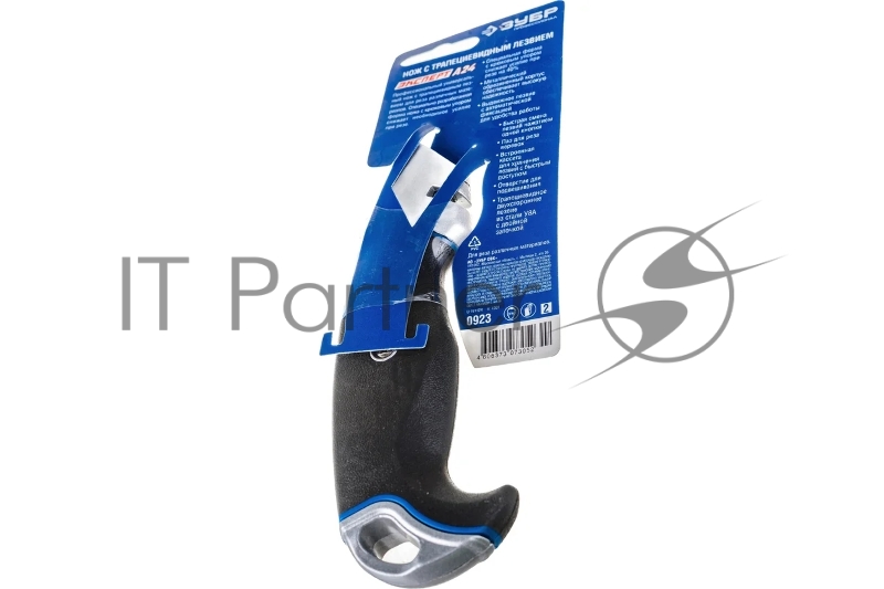 Нож ЗУБР Профессионал Эксперт А24, универсальный с автостопом и быстрой заменой лезвий, трап. лезвия А24