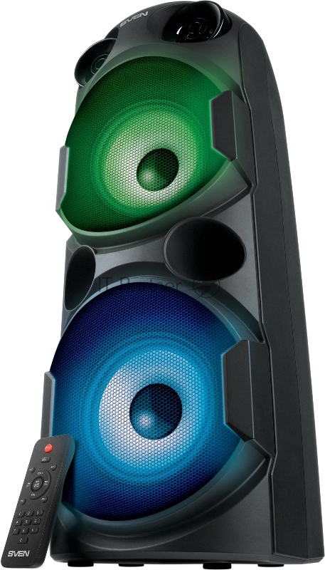 Колонка АС SVEN PS-750, черный (80 Вт, TWS, Bluetooth, FM, USB, microSD, LED-дисплей, 2х4400мА*ч)