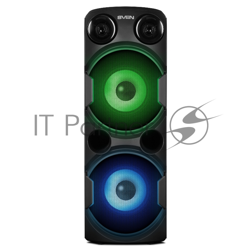 Колонка АС SVEN PS-750, черный (80 Вт, TWS, Bluetooth, FM, USB, microSD, LED-дисплей, 2х4400мА*ч)